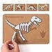 IEATFO Dinosaur Felt Skeleton Puzzle Set Mosasaur Pterosaur Stegosaurus TRex Dinosaur Fossil Puzzles 4 High Density Fiberboard Montessori Educational Toy for Kids 3 - Image 2
