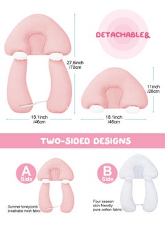 URbazaar Baby Head Shaping Pillow, Correction and Prevention of Head Deviation Newborn Baby Comfort Pillow, Anti-Startle Sleep Pillow, Winter and Summer Dual Use, for 0-36 Months Baby  - Image 2