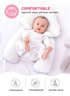 URbazaar Baby Head Shaping Pillow, Correction and Prevention of Head Deviation Newborn Baby Comfort Pillow, Anti-Startle Sleep Pillow, Winter and Summer Dual Use, for 0-36 Months Baby  - Image 4