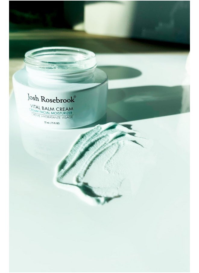 Josh Rosebrook Vital Balm Cream - High Performance Rich Facial Moisturizer, Protects Skin Barrier For All Skin Types Including Dehydrated And Mature. - 22Ml - .75 Oz  - Image 3