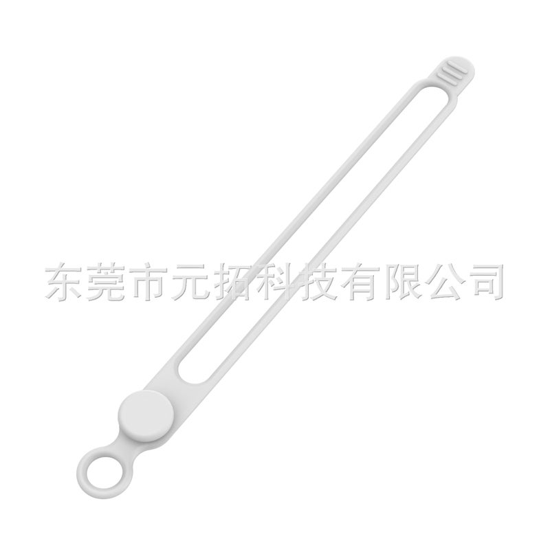 Data Cable Storage Organizer Winding Wire Tie Wire Harness Tie Belt Household Finishing Lanyard Silicone Cable Tie - Image 1