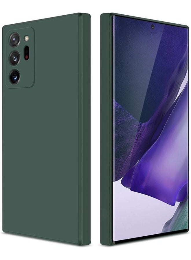 Case for Samsung Galaxy Note 20 Ultra Soft Silicone Gel Rubber Cover Shockproof Matte Finish Back Cover Inner Fabric Lining with Camera Protection Case for Samsung Galaxy Note 20 Ultra Green