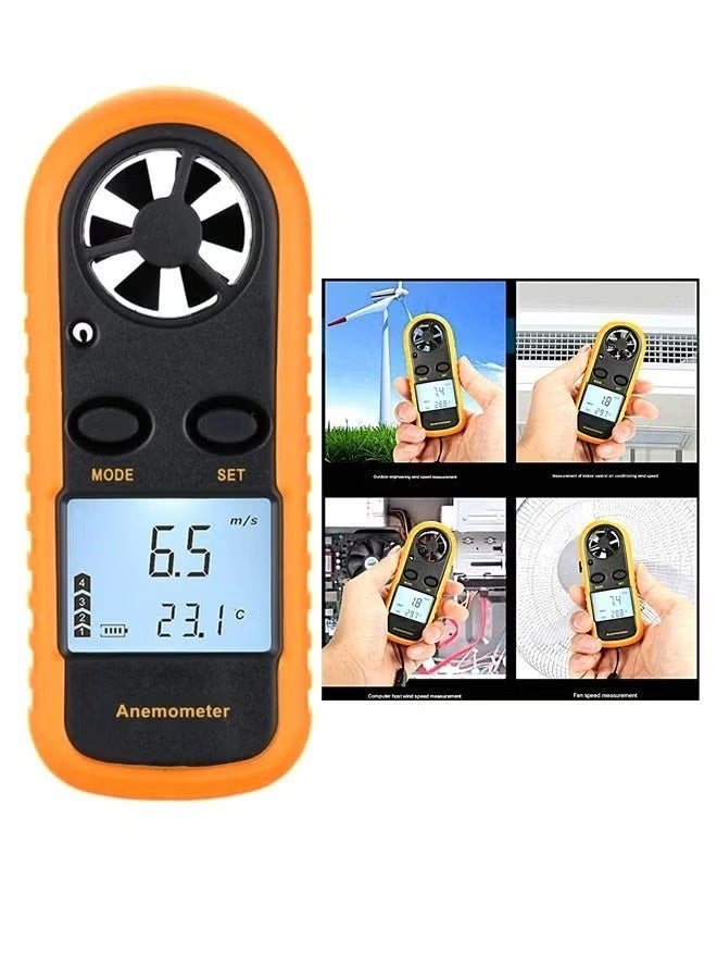 Digital Anemometer GM816 | High Precision Portable Wind Speed ​​and Temperature Measurement Instrument | Suitable for air conditioning/environmental protection/aviation/engineering/fan - Image 1
