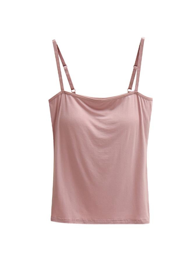 VUELO Camisole Women's Summer Thin Undershirt With Chest Pad Inner Strap Off-neck Beauty Back Underwear Flat Bottom Shirt Outer Wear  - Image 5