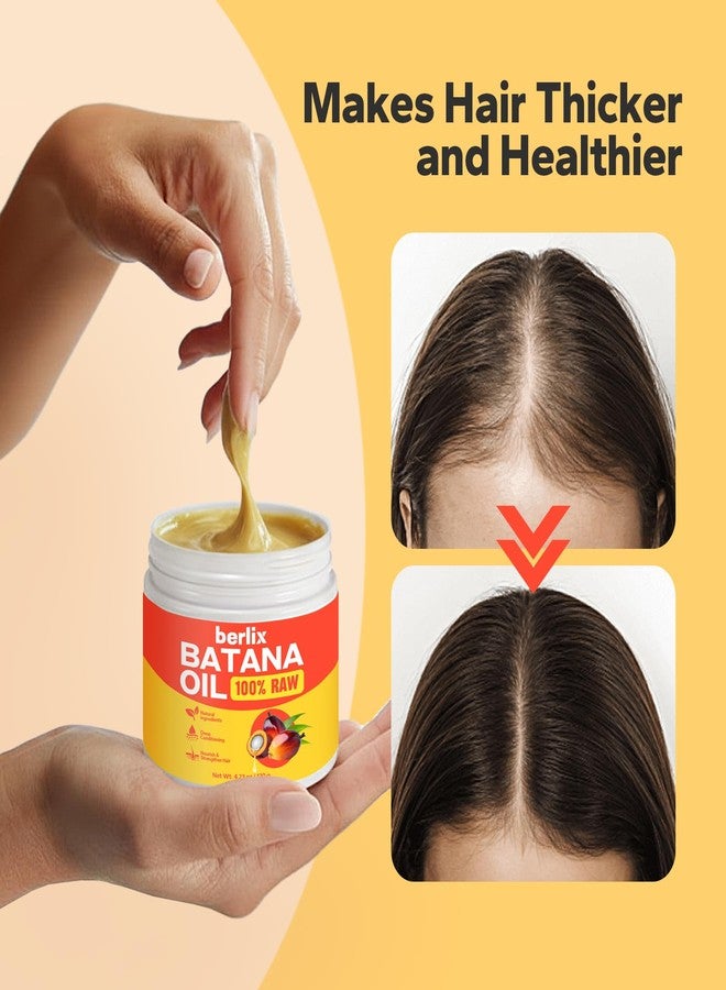 Berlix Raw Batana Oil for Hair Growth (4.23 oz), Pure and Natural, Unrefined 100% Raw Batana Oil Paste to Repair, Strengthen, Regrow & Nourish Damaged Hair for Men & Women - Image 5