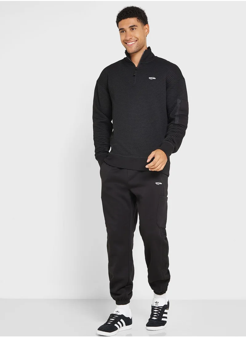 JACK & JONES Essential Zip Detail Sweatshirt