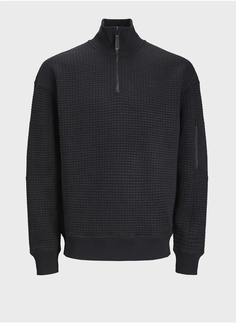 JACK & JONES Essential Zip Detail Sweatshirt