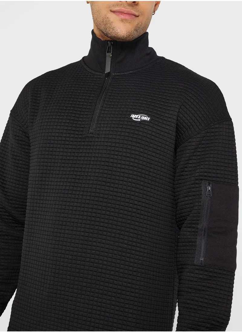 JACK & JONES Essential Zip Detail Sweatshirt