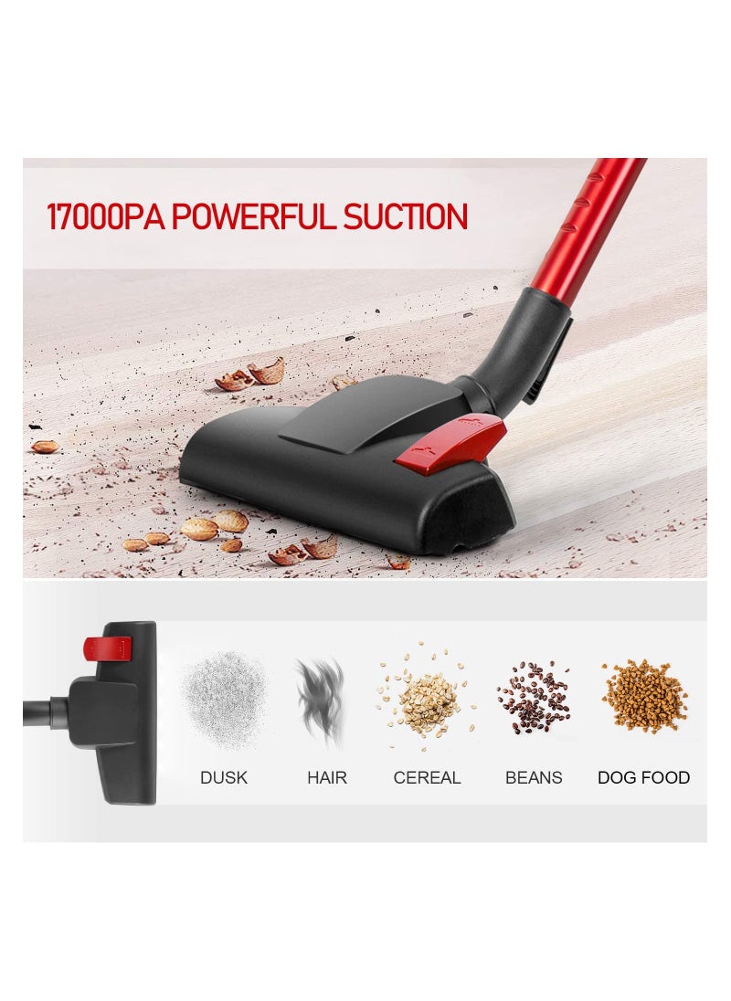 SINCHER - SCV06 Vacuum Cleaner Corded with 17KPa Handheld Vacuum Powerful Suction, Adjustable Lightweight 3 in 1 Stick Vacuum with HEPA Filter for Hard Floor - Image 1
