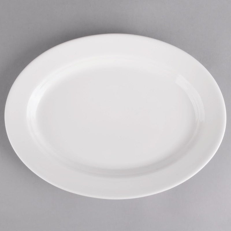 Mn 3 Piece Melamine Oval Serving Platter White, Easy to Store, Durable, Shatterproof and Dishwasher Safe Multiple Sizes | Break-resistant Melamine Oval Serving Plate (35 * 24cm) - Image 4