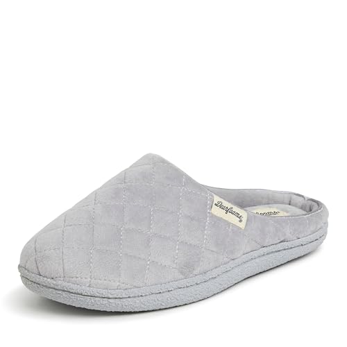 Dearfoams Women's Velour Clog Slipper, Sleet, Small - Image 4