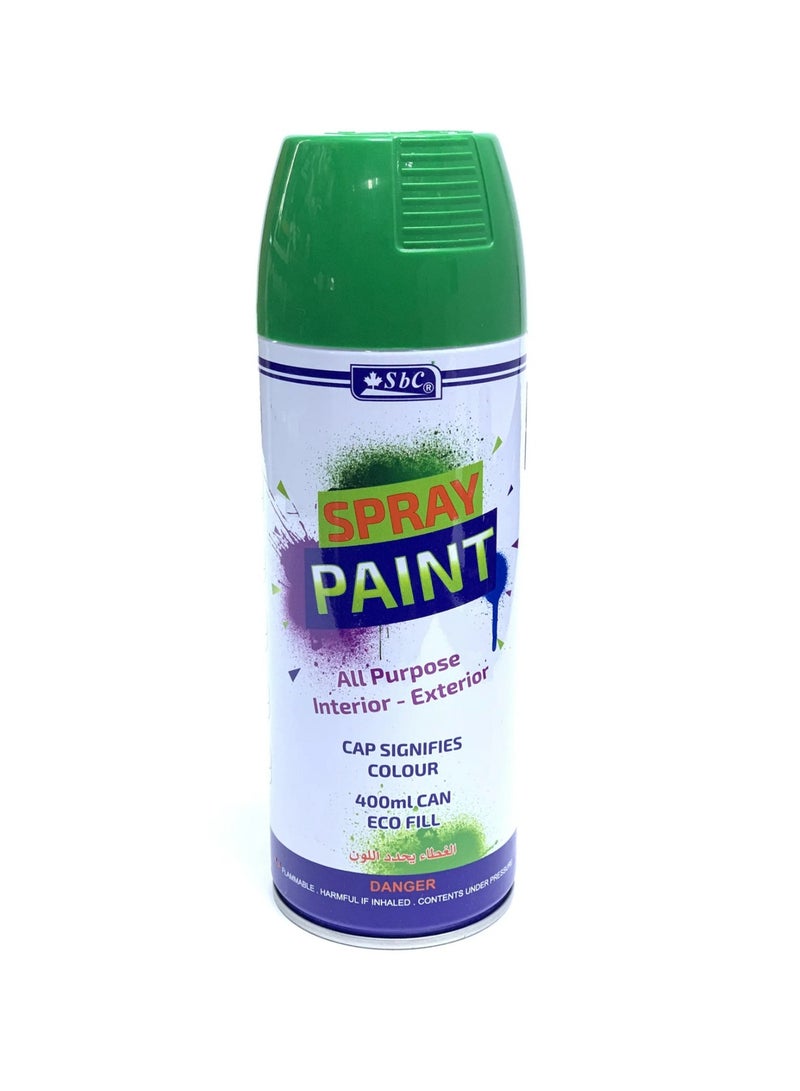 SBC All Purpose Spray Paint 400ml Content Fresh Green - Image 1