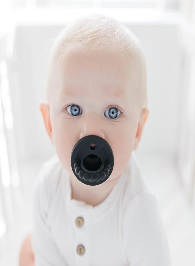 Ryan & Rose Ryan & Rose Cutie PAT Pacifier Teether (Flat, Black) - Image 3