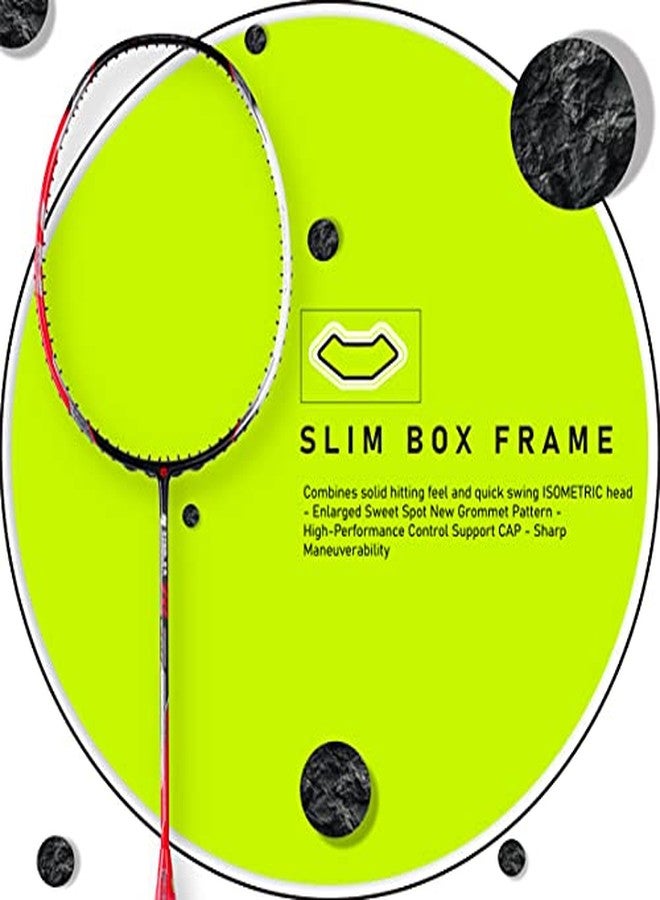 APACS Z-Ziggler 72 (30 LBS, 72g) Unstrung Badminton Racket with Full Cover (Black Red) - Image 4