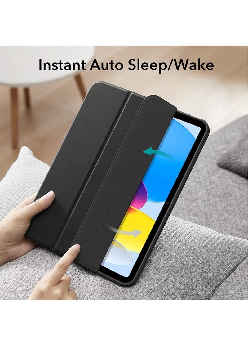 JAJEEK Case for iPad 10th Generation 10.9 Inch (2022 Model) – Slim Stand Hard Back Shell Cover with Auto Wake/Sleep Function, Durable Protection, Lightweight, and Stylish – Precise Cutouts for Easy Access to Ports, Buttons & Camera – Perfect Fit for iPad 10.9” 10th Gen Black - Image 2