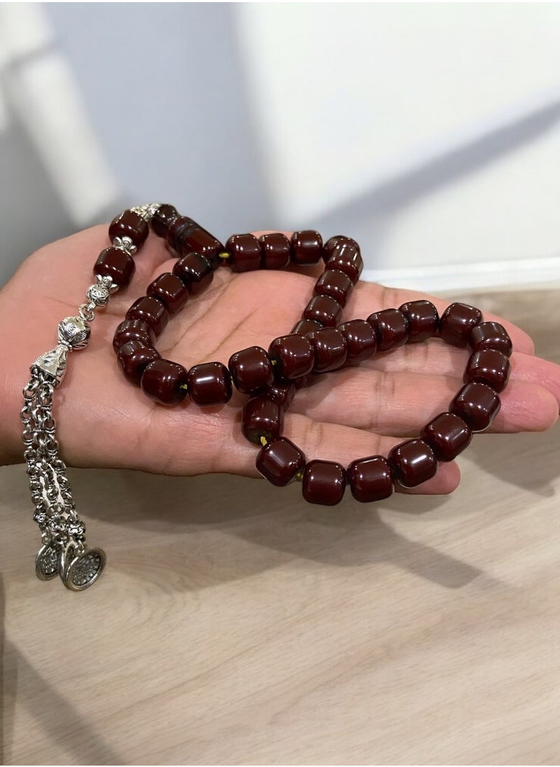 بيرسونال تاتش سبحة رجالية من الفاتوران الألماني بكلايت عدد الخرز 33 ومقاس الخرز 10mm x 10.5mm  - Image 3