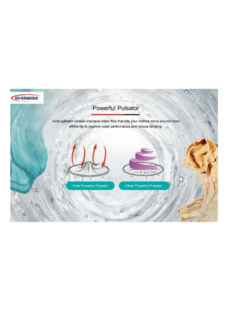 جينيرال جولد غسالة ملابس جنرال جولد XP2800 ذات حوضين، سعة 28 كجم، لون أبيض - Image 4