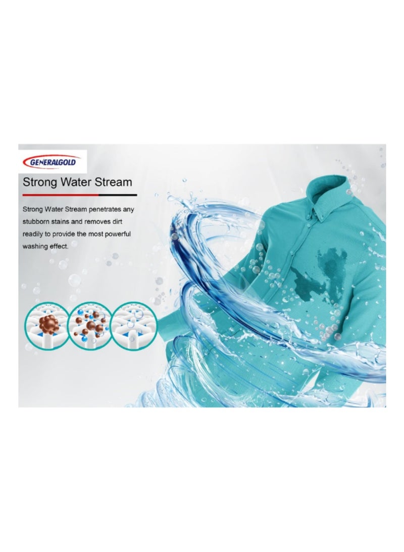 جينيرال جولد غسالة ملابس جنرال جولد XP2800 ذات حوضين، سعة 28 كجم، لون أبيض - Image 3