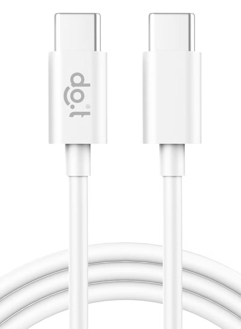DOIT 3A Type C Charging Data Cable [150 cm], For Fast Data Transmission sync and Charging, Speed upto 480mbps, [Type C to C] Compatible With Laptop, Mobile, Tablet etc - Image 1