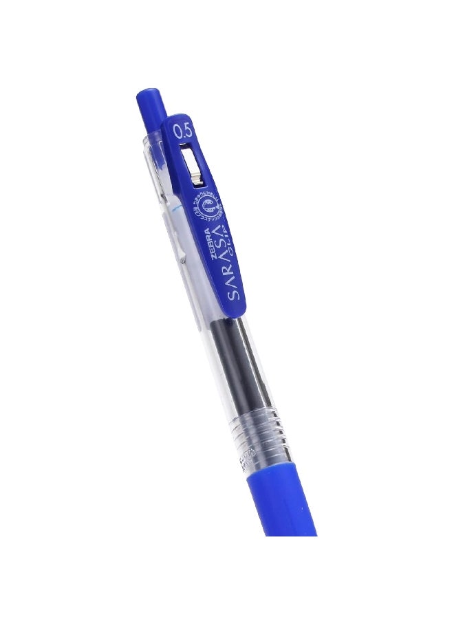 زيبرا قلمان حبر جل ساراسا كليب بألوان زاهية باللون الأزرق بقطر 0.5 ملم، 111353 - Image 2