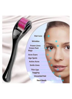 Derma Titanium Micro Needle Derma Roller Black/Pink 1.5ML  - Image 4