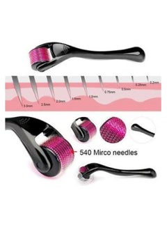 Derma Titanium Micro Needle Derma Roller Black/Pink 1.5ML  - Image 3