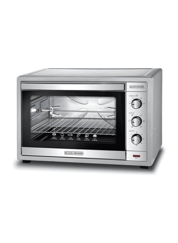 BLACK&DECKER Black & Decker Electric Oven 62L Toaster Oven with Rotisserie & Double Glass Door  - Image 1