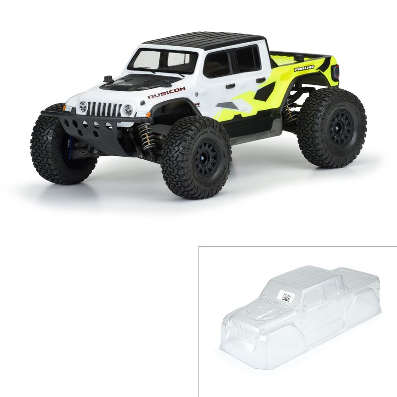 Pro-line Racing Pro-line Racing Jeep Gladiator Rubicon Clear Body SC and 18 MT PRO354200 Car/Truck Bodies Wings & Decals  - Image 1