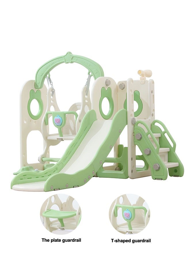 JSAITOYS Children Playhouse Indoor Playground At Home Baby Plastic Slide Swing Set Play House Ground For Kids - Image 1