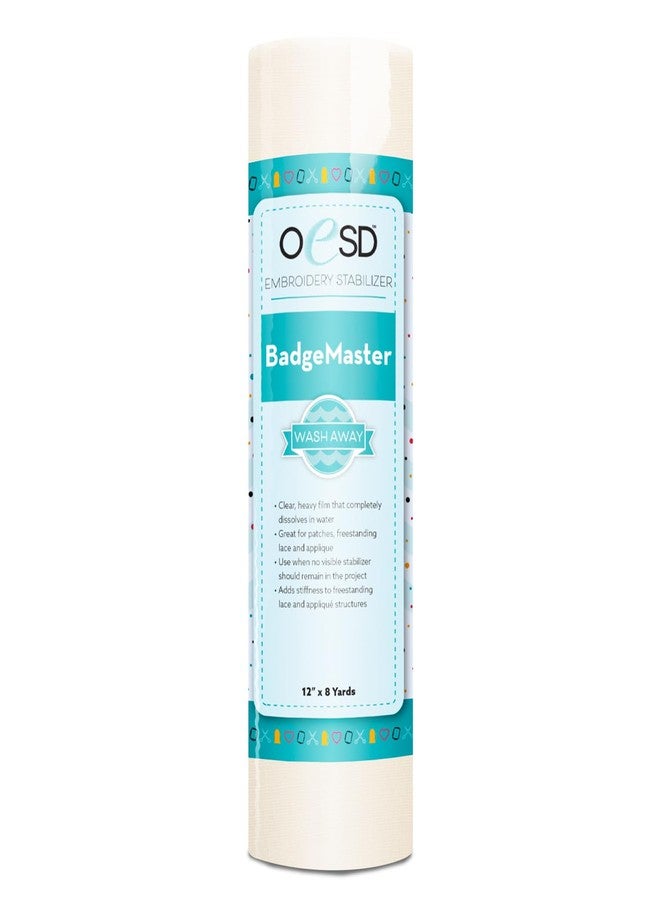 OESD Badge Master Wash Away Water Soluble Embroidery Stabilizer 12" x 8 Yd Roll - Image 1
