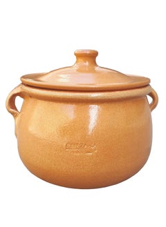 Corzana Pottery Pot with Side Handles and  Lid Spanish made mark corzana  - Image 1