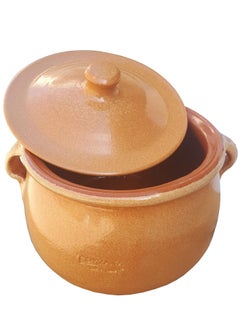Corzana Pottery Pot with Side Handles and  Lid Spanish made mark corzana  - Image 2