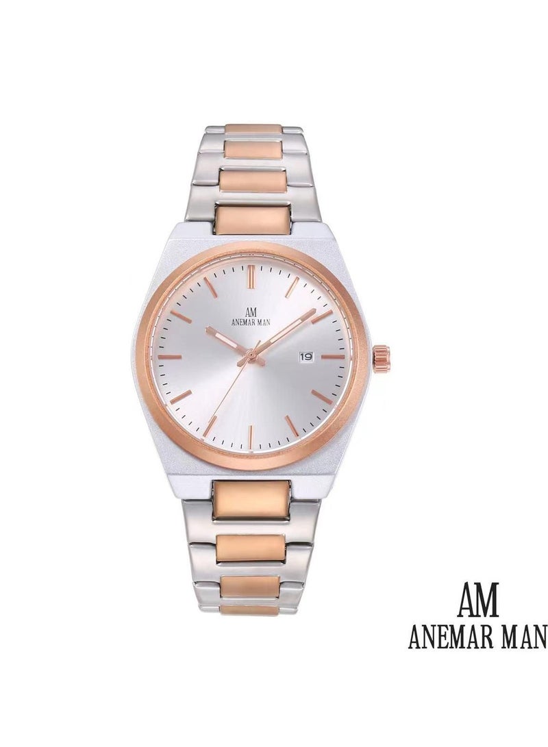 Anemar Man Men's Watch, Stainless Steel Strap and Lock