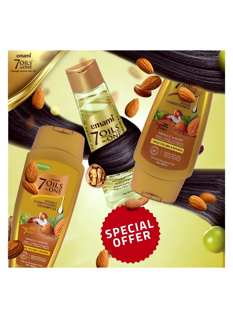 emami Almond Shampoo 200ml  + Conditioner 200ml  + Oil 100ml - Image 4