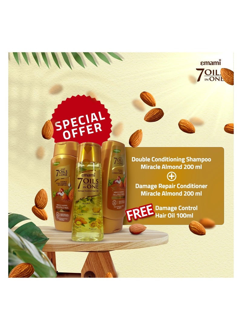 emami Almond Shampoo 200ml  + Conditioner 200ml  + Oil 100ml - Image 5