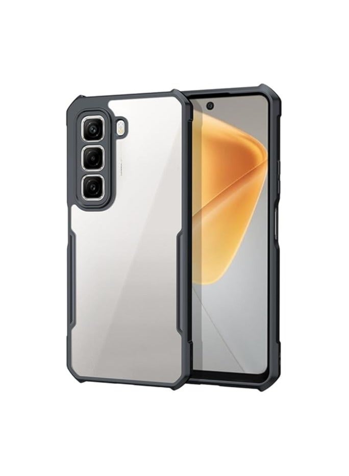 Clear Case Compatible with Infinix Hot 50 4G Case 【Airbag Protection】 Transparent Back Cover Camera Lens Protection PC u0026 TPU Shockproof Protective Cover - Image 1