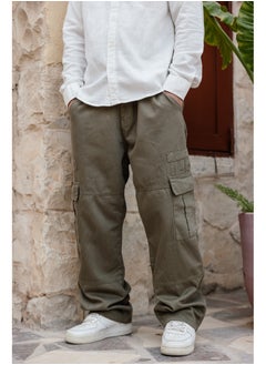 Arafa Olive Green Cargo Pants  - Image 1