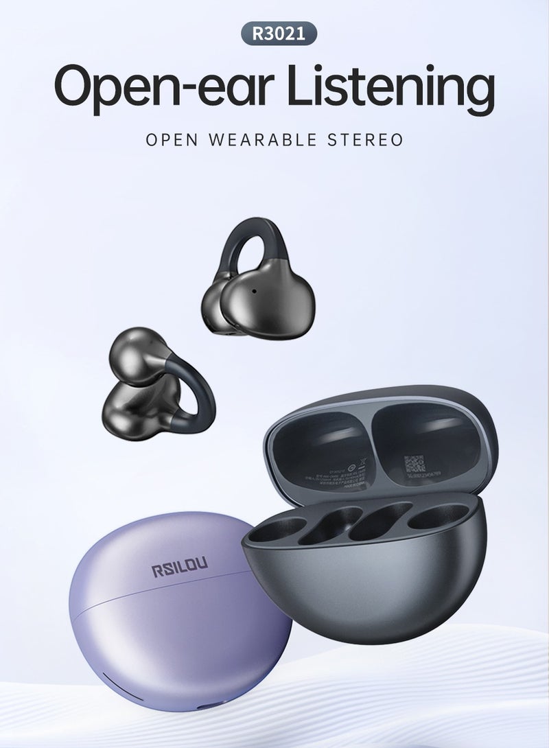 rsilou RSILOU OWS Open-ear Headphones (4.5 hours long-lasting playback) - 10MM Oversized Driver - Image 1
