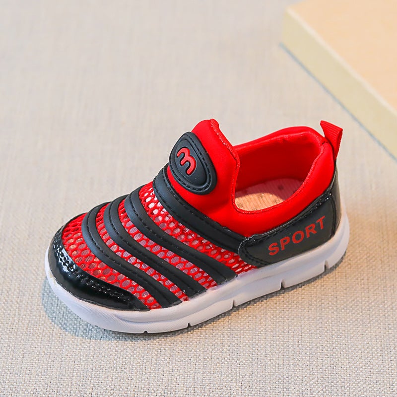 Mesh Sneakers Lightweight Flexible Sole Walking Shoes For Kids Indoor And Outdoor Activities - Image 1