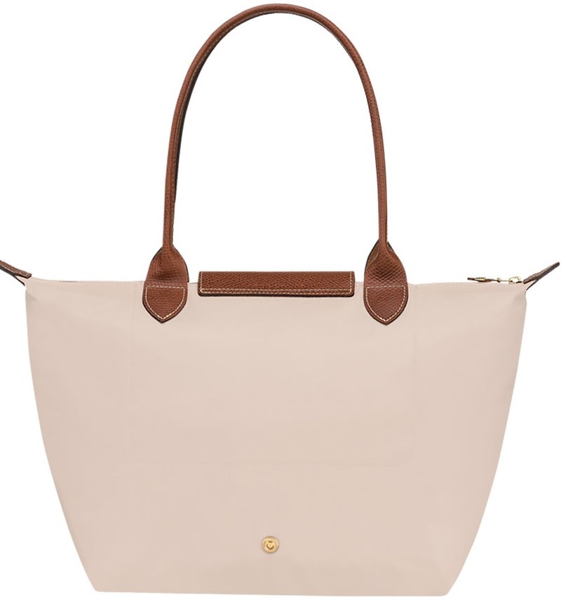 Women's Handbag, Shoulder Bag, Tote Bag, Size M, Off-White, Classic Style - Recycled Canvas - Image 3