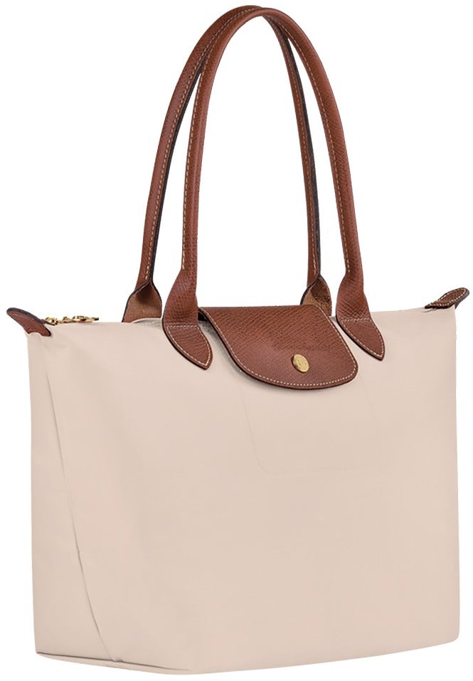 Women's Handbag, Shoulder Bag, Tote Bag, Size M, Off-White, Classic Style - Recycled Canvas - Image 1