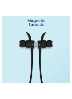 Toreto Alpha Pro (TOR 225) in Ear Bluetooth Neckband with Massive 90 Hours of Playtime Gaming Ultra-Low Latency Mode Type C Fast Charge Fall-Proof Design Dynamic Drivers (Midnight Black)  - Image 5