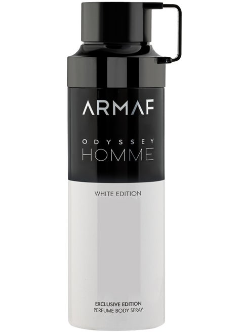 Armaf Odyssey Homme White Edition Exclusive Perfume Body Spray For Men 200ml, Deodorant Spray