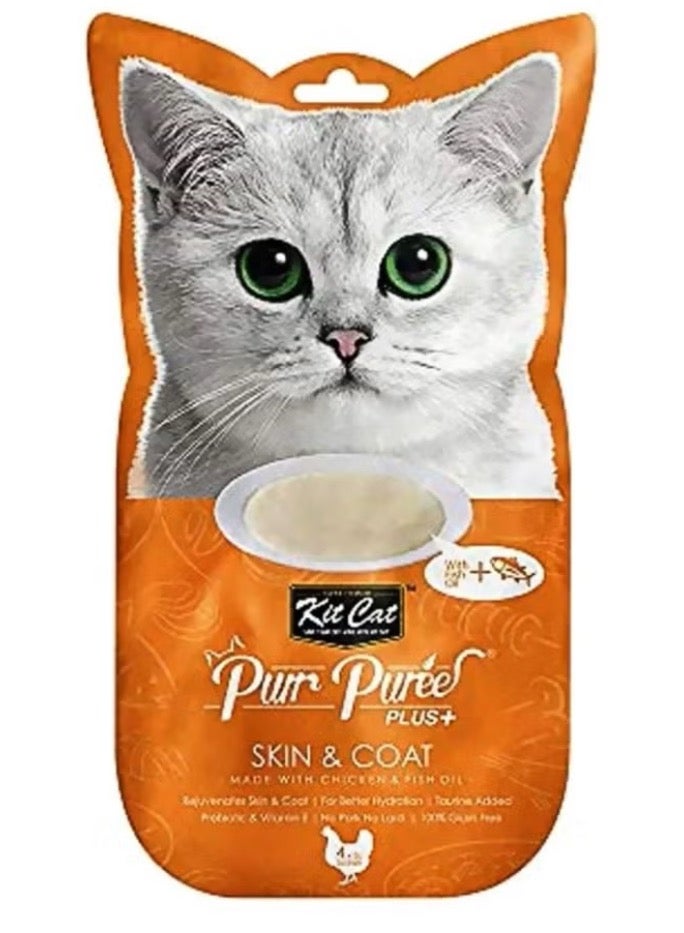 كيت كات طعام هريس بر بيوريه بلس للعناية بالجلد والفراء