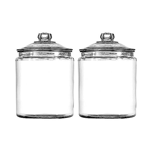 Anchor Hocking Heritage Hill 1 Gallon Glass Jar with Lid, Set of 2 - Image 1