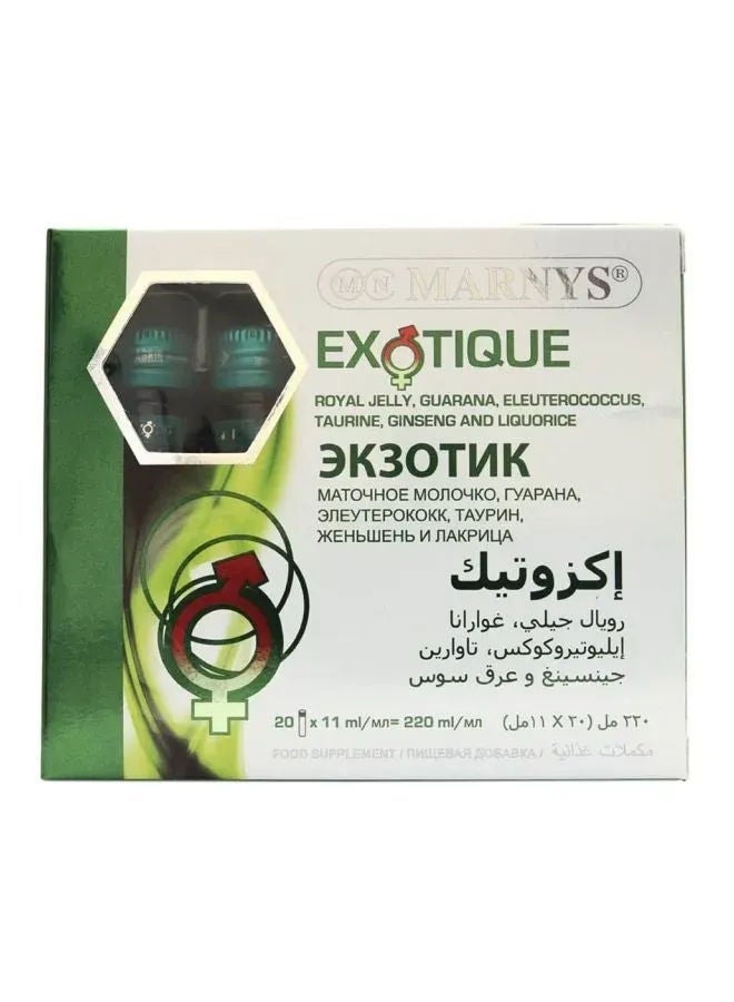 Exotique Food Supplement, 20 Vials