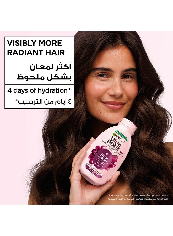 garnier Ultra Doux Grape Moisture - Hydrating Regenerative Shampoo for Dehydrated Hair - 200ml - Image 5