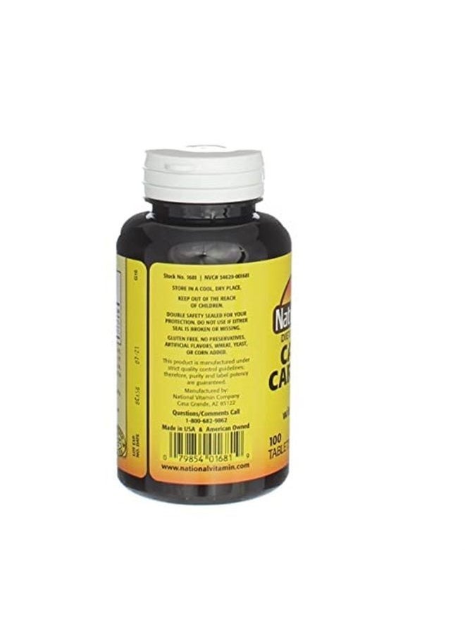 Calcium Carbonate 600 mg with D3 400 IU 100 Tablets,(Pack of 1), 079854016819