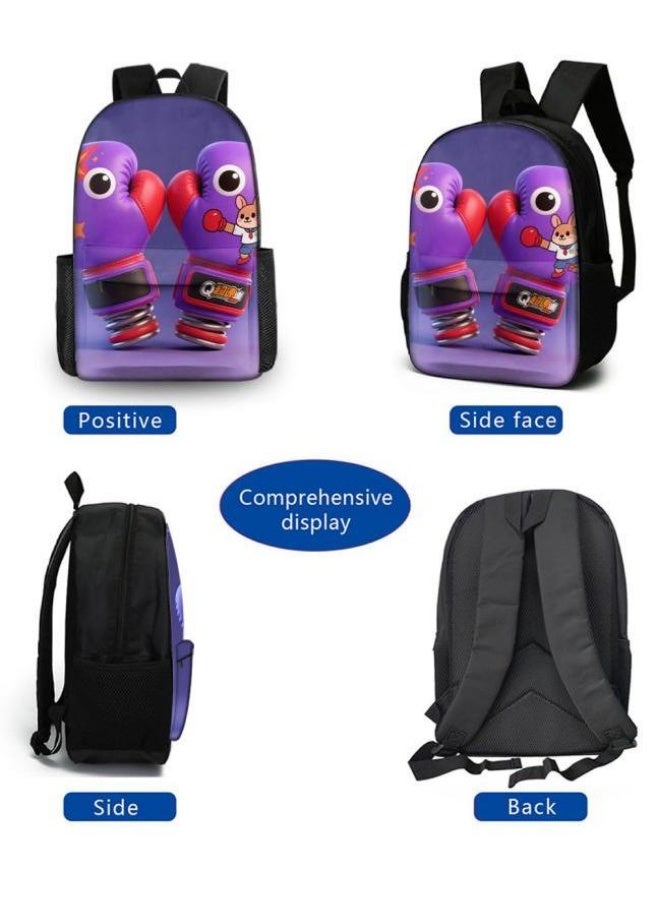 Unlock the new fashion of childish fun! Three-piece set of bags, cartoon elements for children and teenagers (students, children, friends' outings, mountain climbing, schooling, etc. can be used) - 23