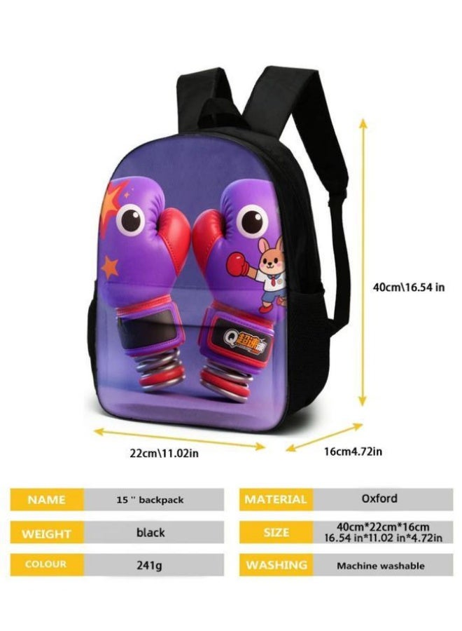 Unlock the new fashion of childish fun! Three-piece set of bags, cartoon elements for children and teenagers (students, children, friends' outings, mountain climbing, schooling, etc. can be used) - 23